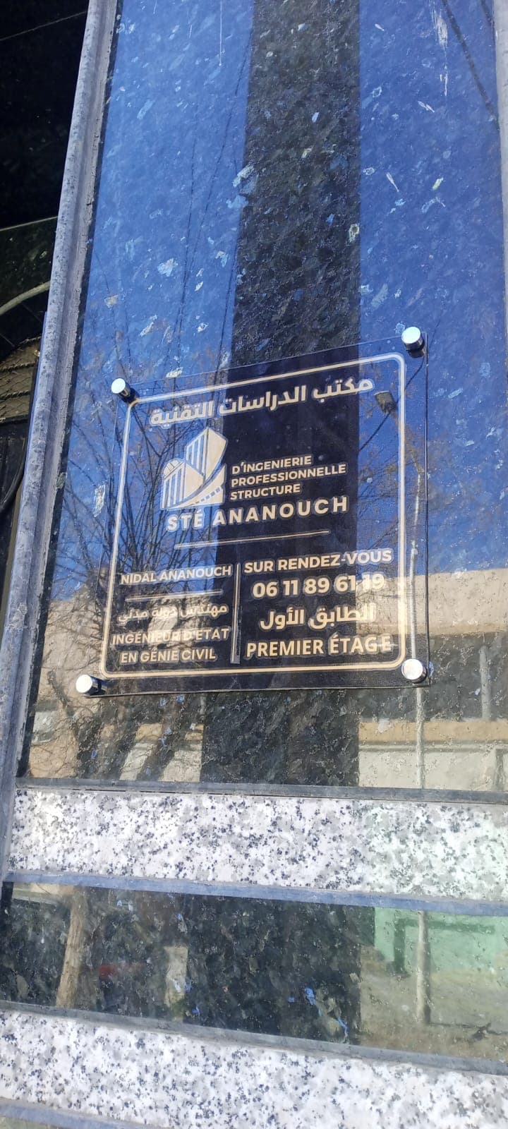 STE ANANOUCH D'INGENIERIE PROFESSIONNELLE STRUCTUR