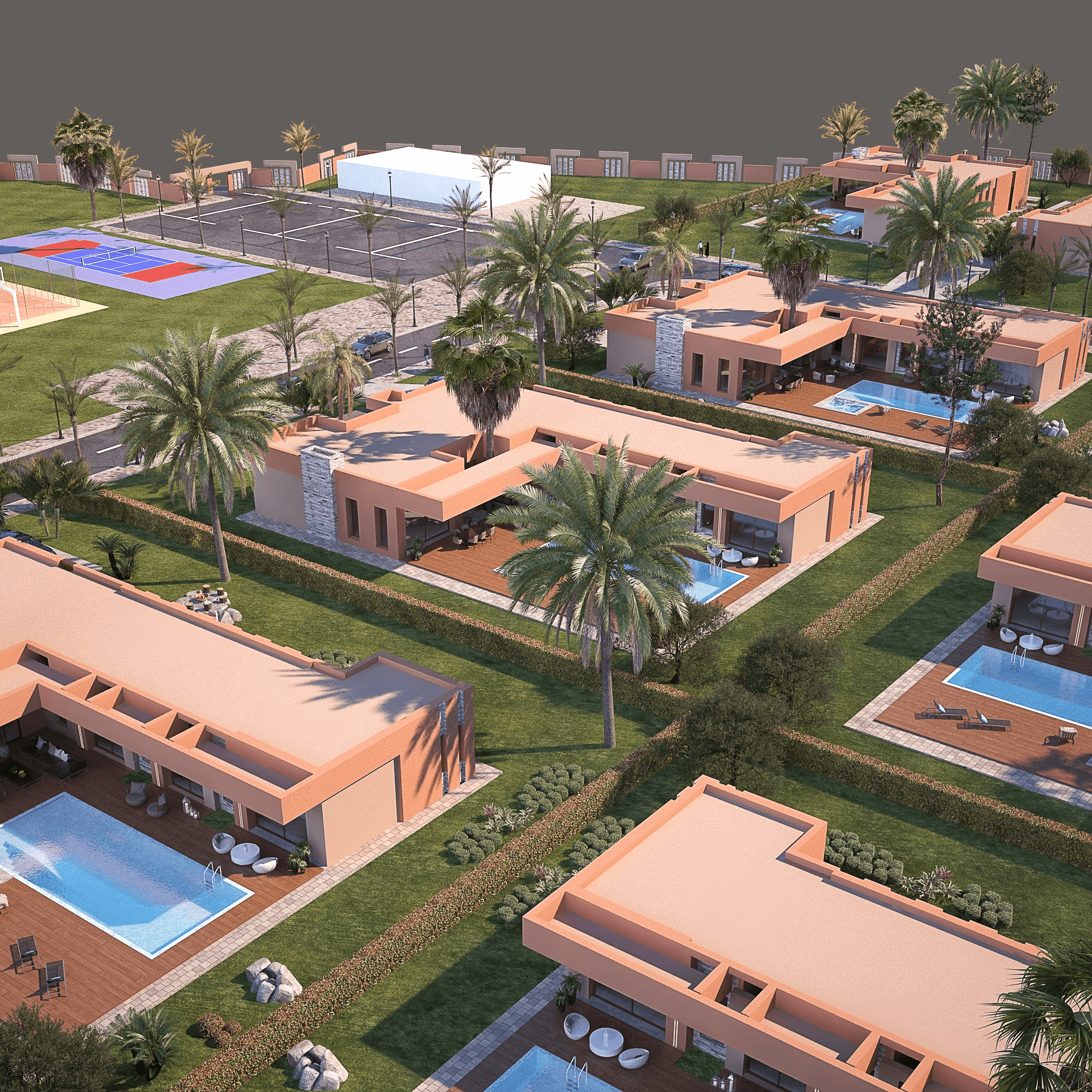 Projet de 28 villas de luxe – Marrakech