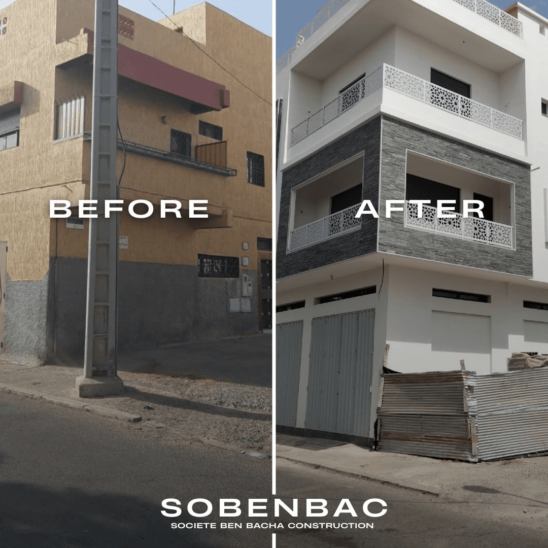 Reconstruction Immeuble R+2, Agadir