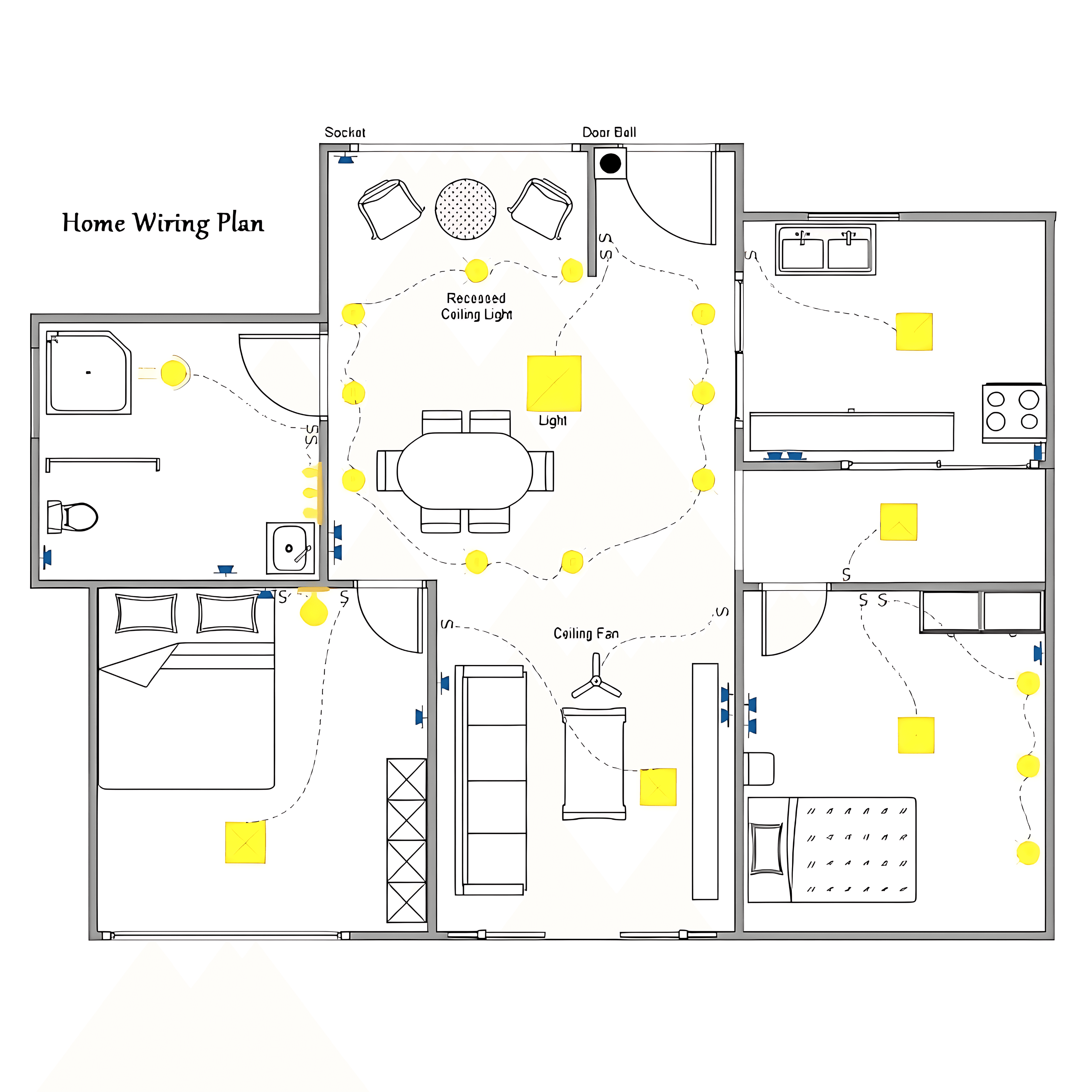 Plans de distribution électrique précis